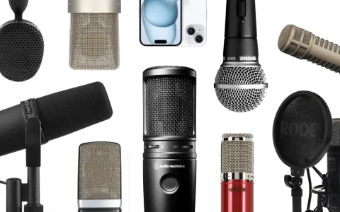 Vielfalt an Mikrofonen: dynamische, Kondensator- und USB-Mikrofone für jeden Bedarf.